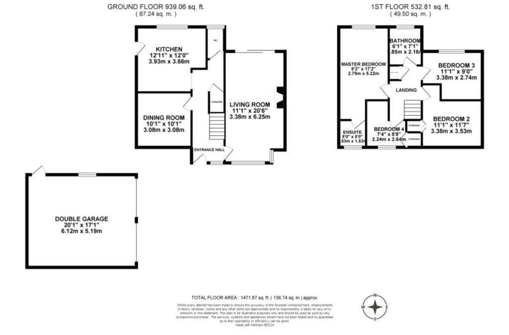 4 bedroom detached house for sale - floorplan