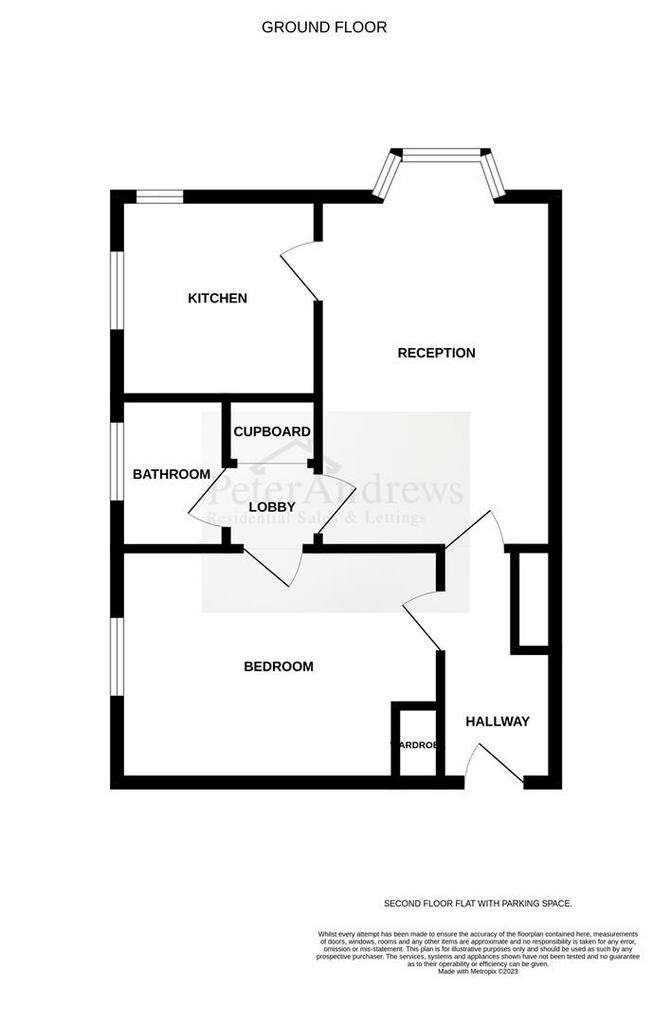 1 bedroom flat for sale - floorplan