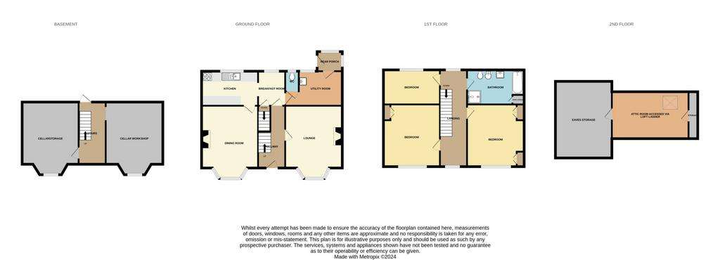 3 bedroom semi-detached house for sale - floorplan