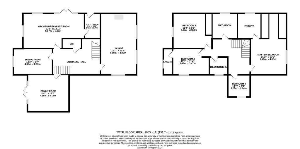 5 bedroom detached house for sale - floorplan