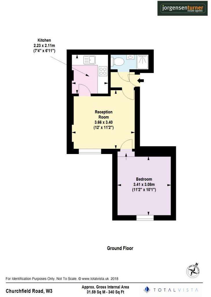 1 bedroom flat to rent - floorplan