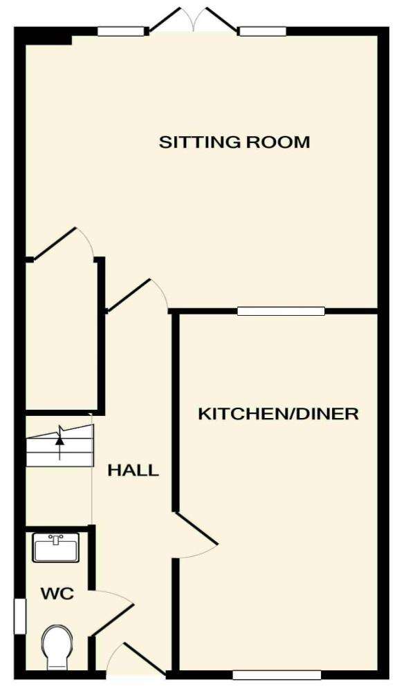 3 bedroom end of terrace house for sale - floorplan