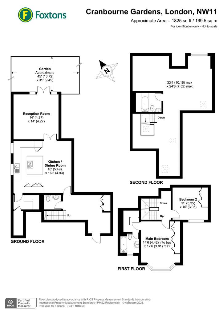 3 bedroom detached house to rent - floorplan