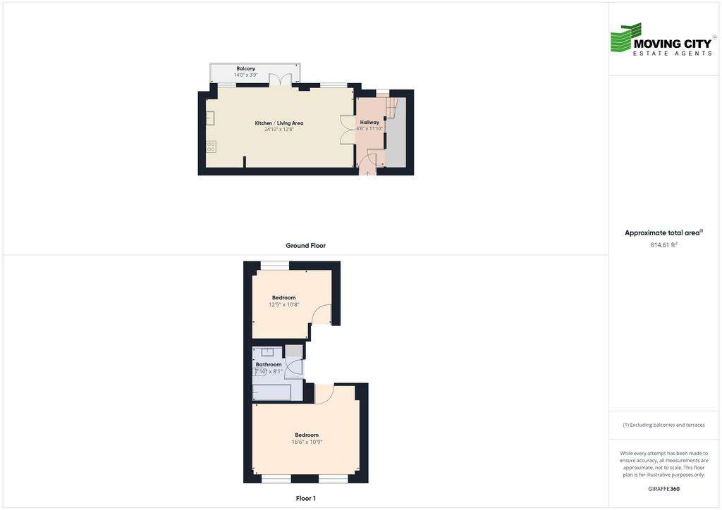 2 bedroom flat to rent - floorplan