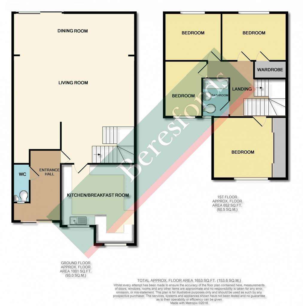 4 bedroom semi-detached house for sale - floorplan