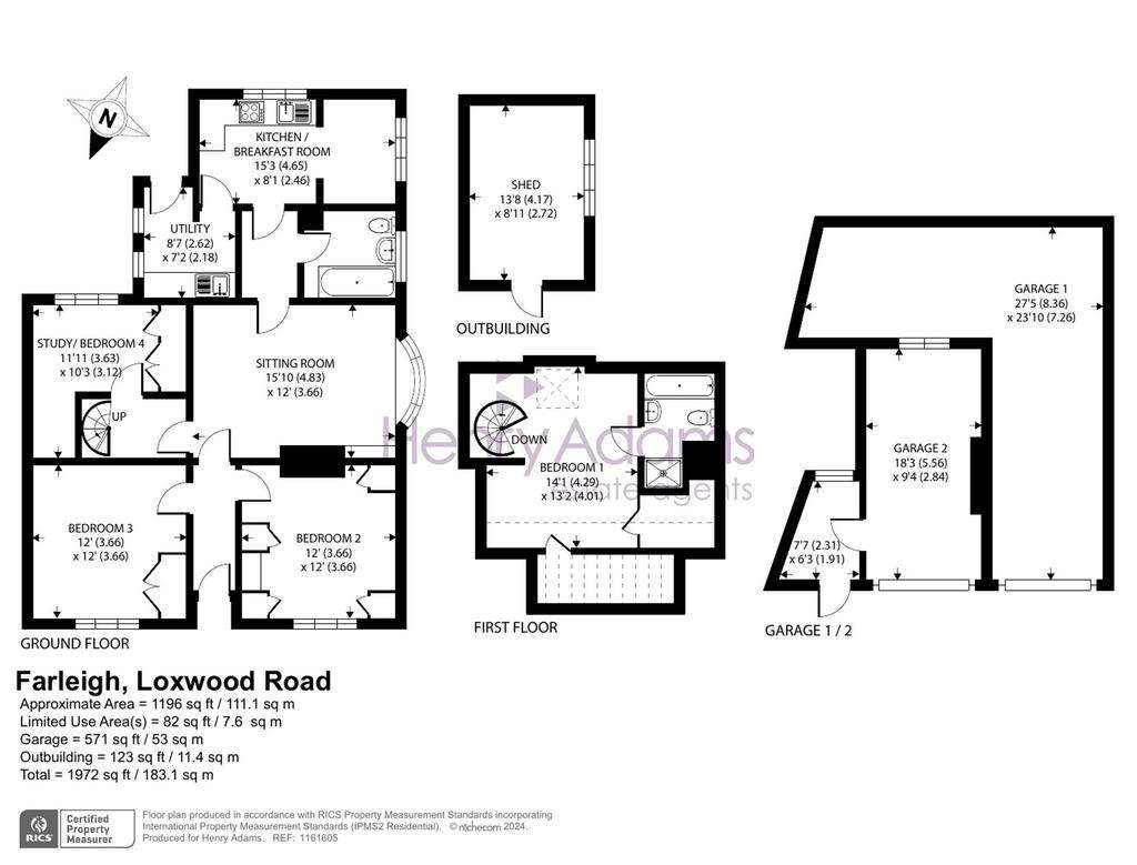 3 bedroom detached bungalow for sale - floorplan