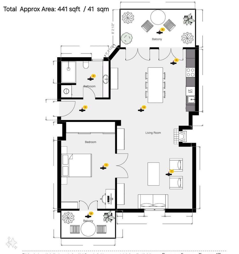 1 bedroom flat for sale - floorplan