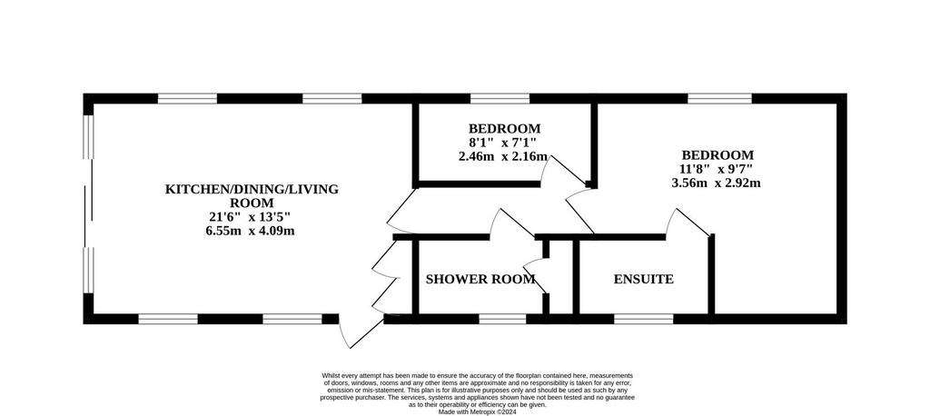 2 bedroom park home for sale - floorplan