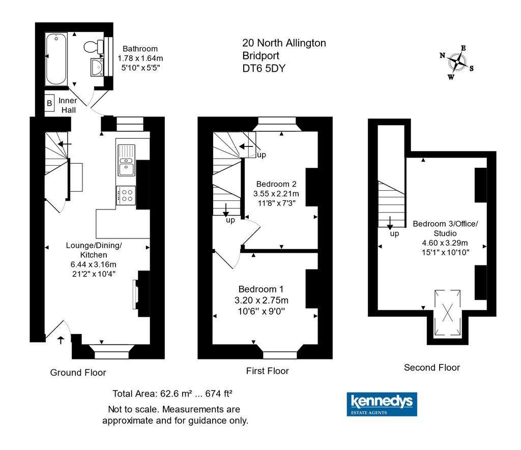 2 bedroom terraced house for sale - floorplan