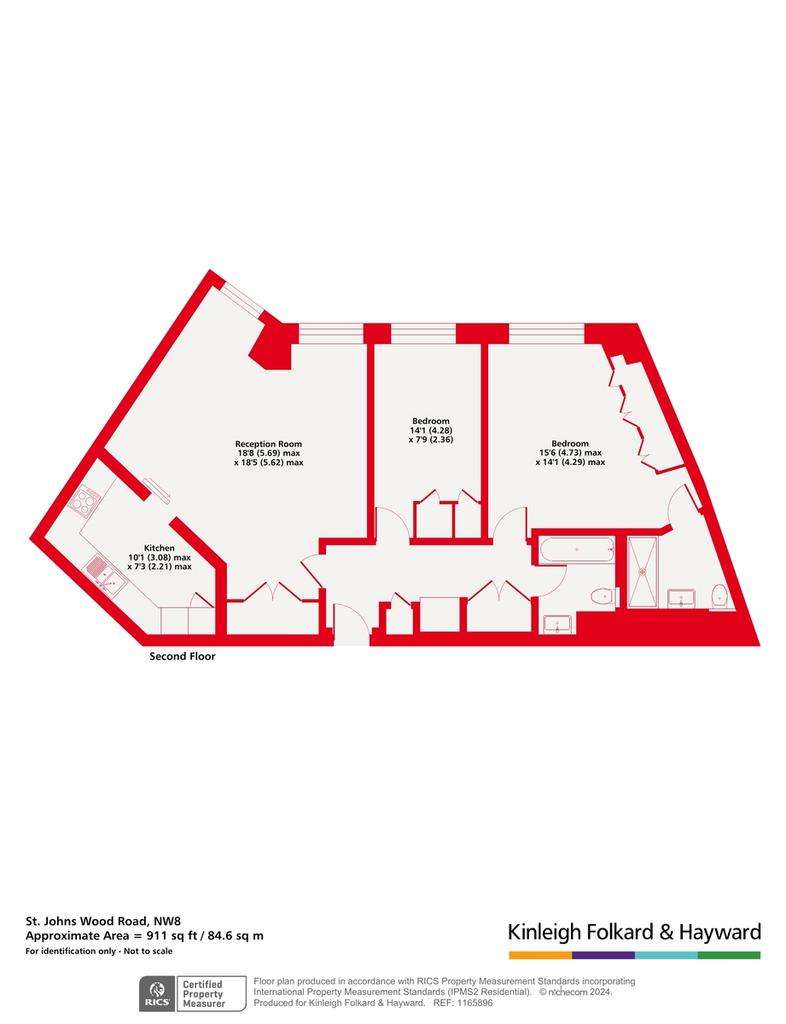 2 bedroom flat for sale - floorplan