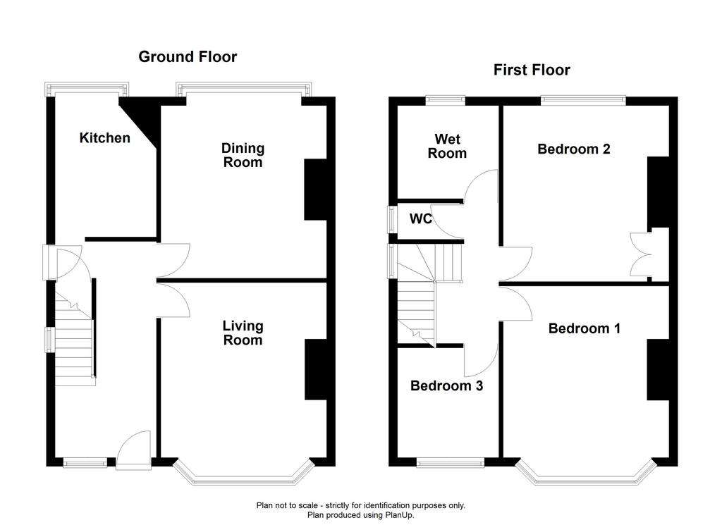 3 bedroom semi-detached house for sale - floorplan