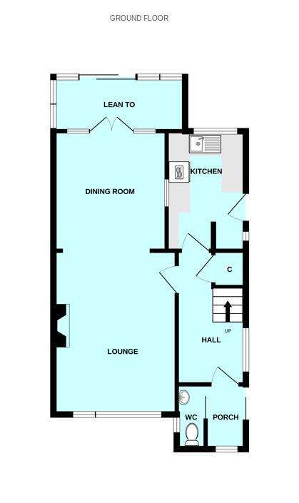 3 bedroom semi-detached house for sale - floorplan