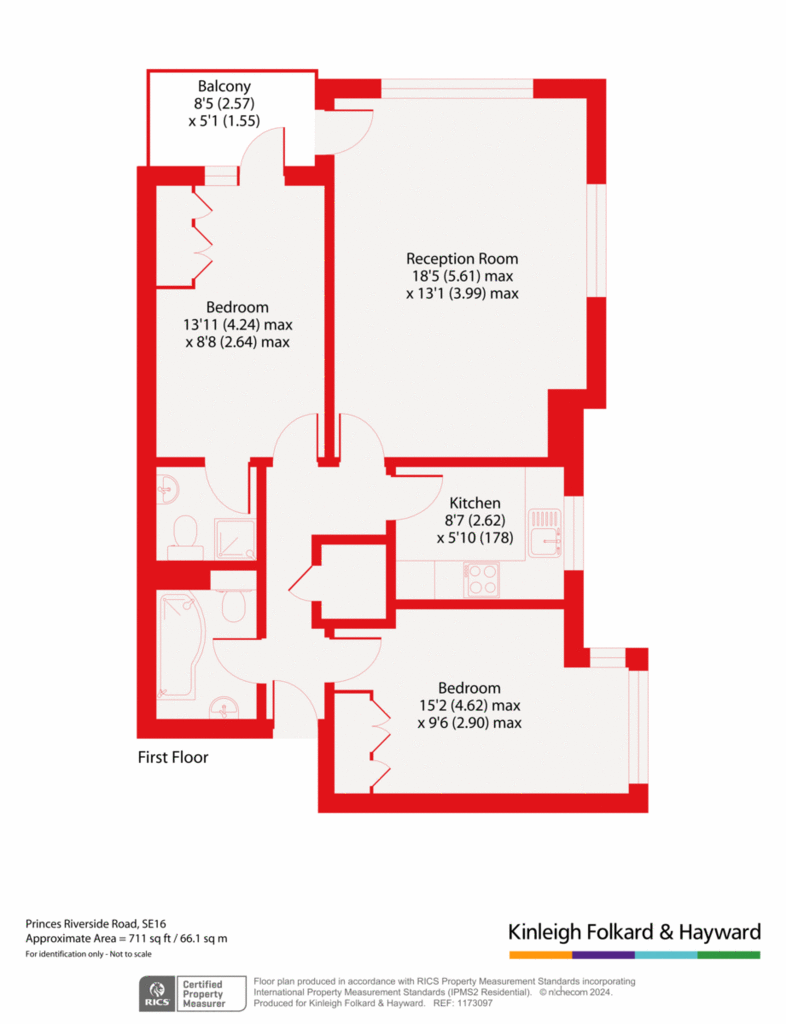 2 bedroom flat for sale - floorplan