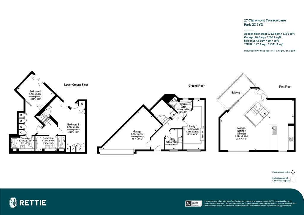 3 bedroom house for sale - floorplan