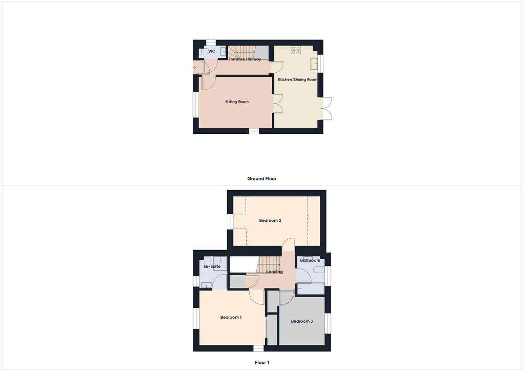 3 bedroom link-detached house for sale - floorplan