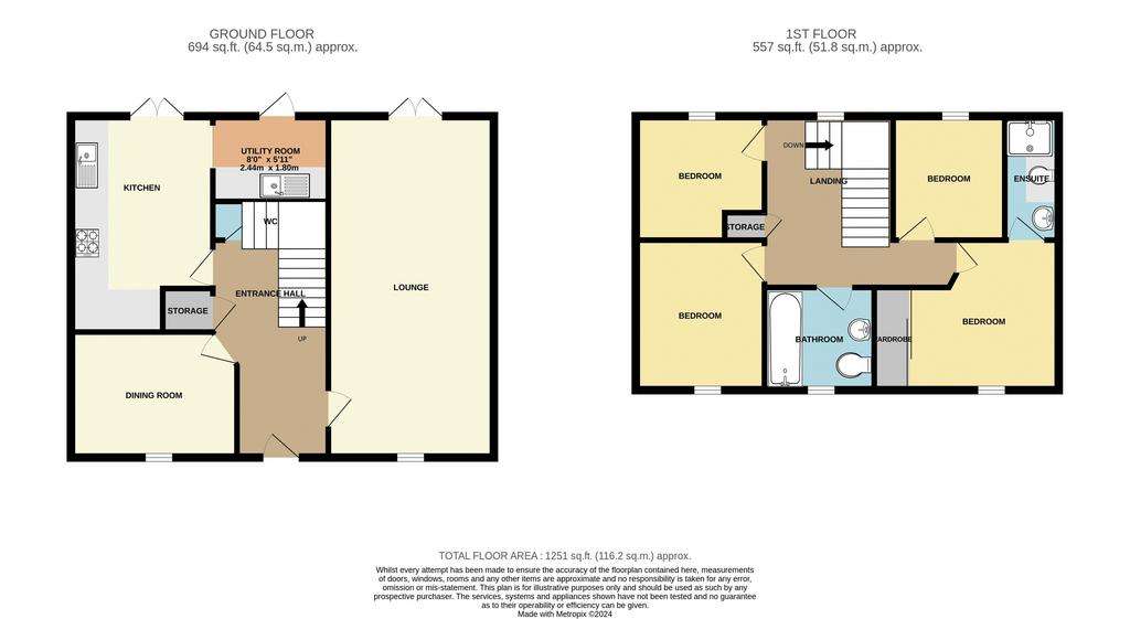 4 bedroom detached house for sale - floorplan