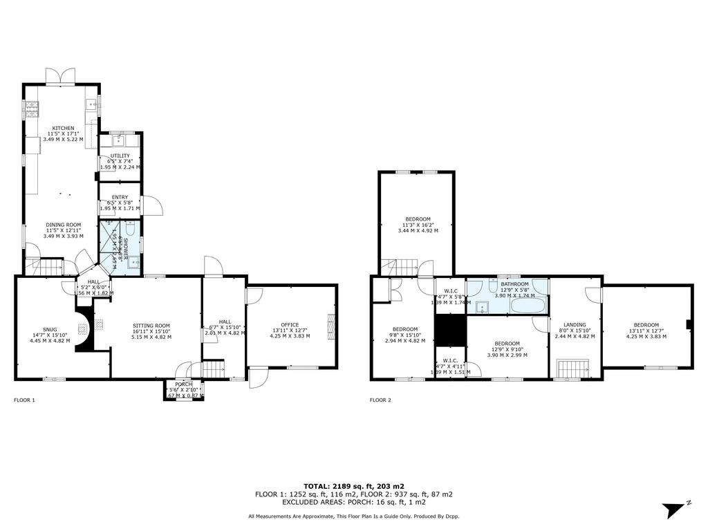 4 bedroom cottage for sale - floorplan