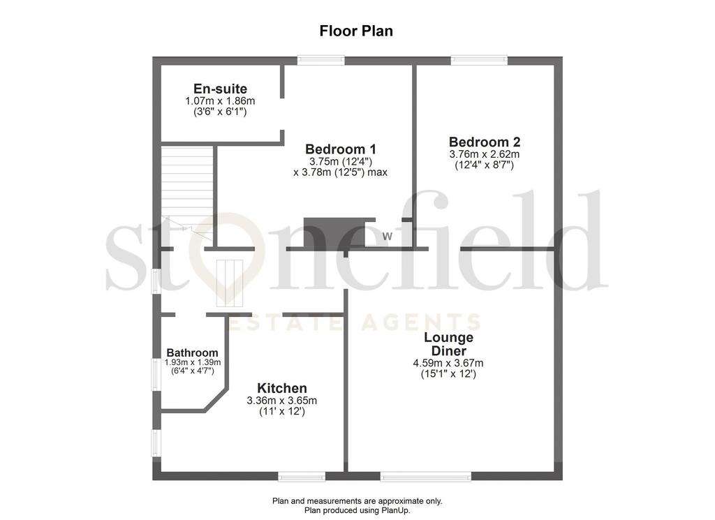 2 bedroom flat for sale - floorplan