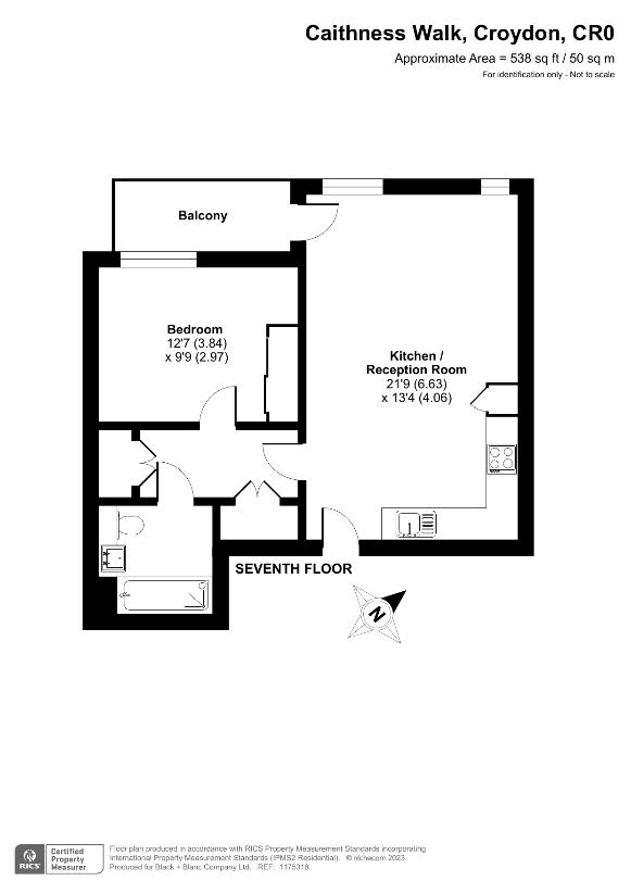 1 bedroom flat for sale - floorplan