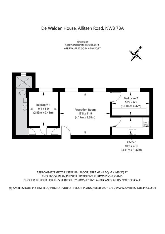 2 bedroom flat for sale - floorplan