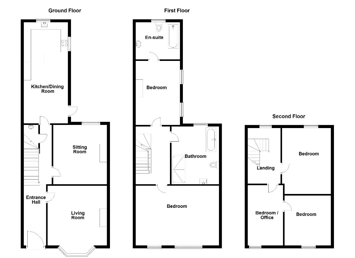 4 bedroom property for sale - floorplan