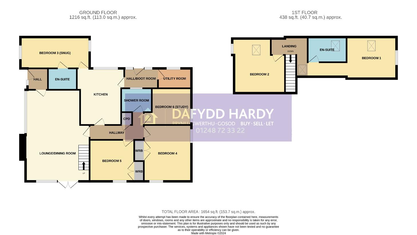 5 bedroom bungalow for sale - floorplan