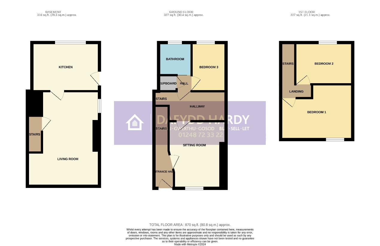 3 bedroom property for sale - floorplan