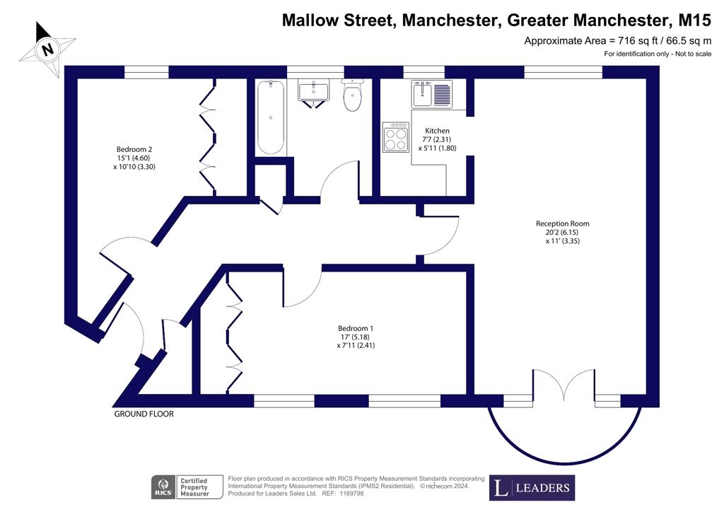 2 bedroom flat for sale - floorplan