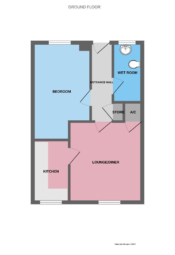 1 bedroom flat for sale - floorplan