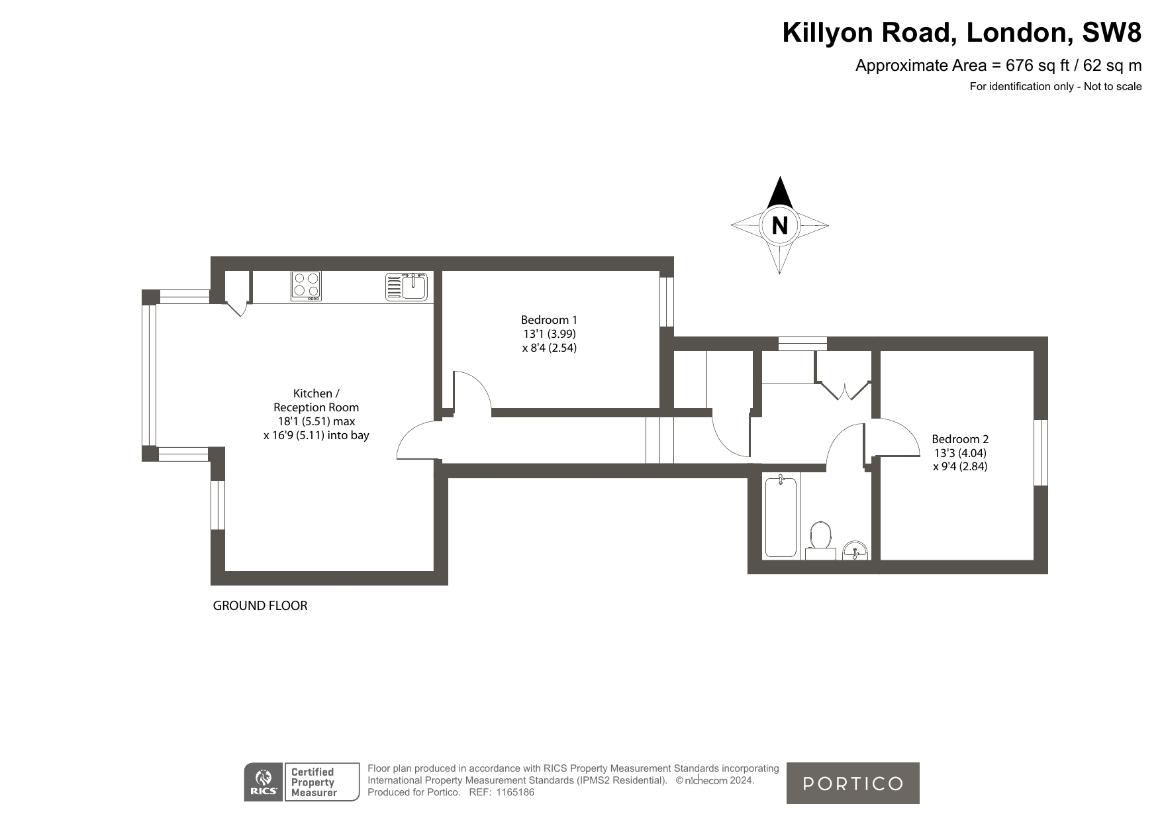 2 bedroom flat for sale - floorplan