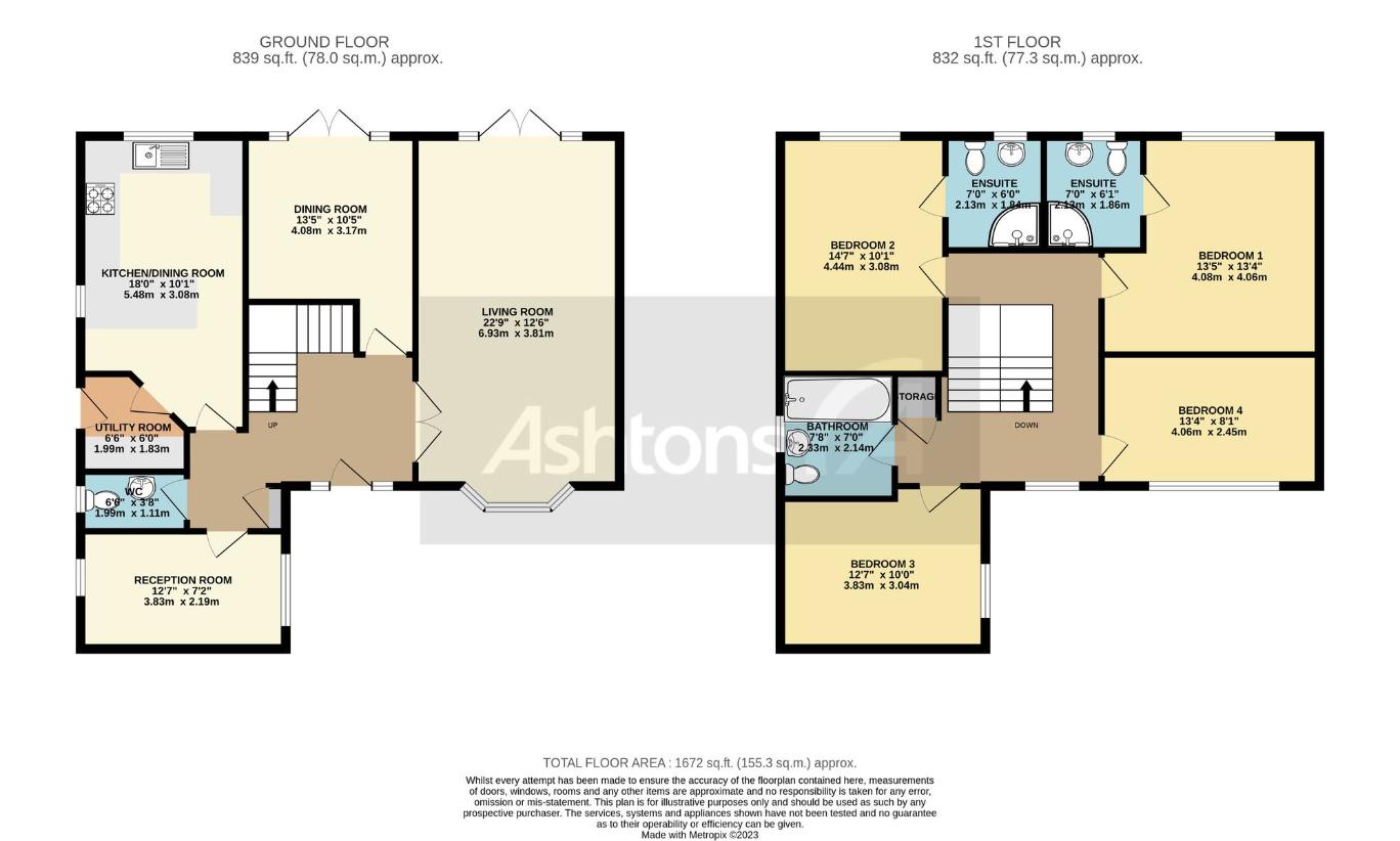 4 bedroom detached house for sale - floorplan