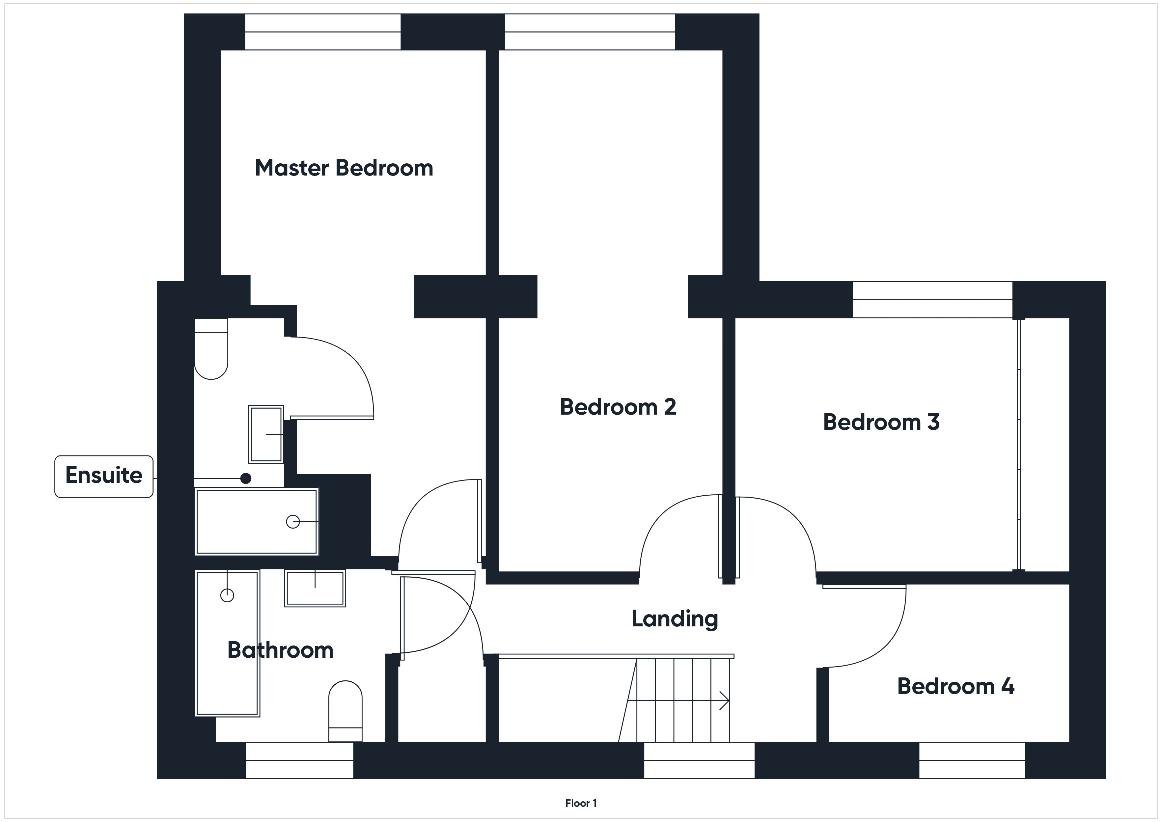 4 bedroom property for sale - floorplan