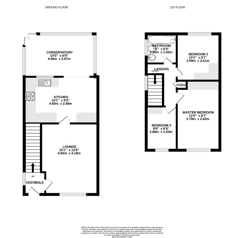 3 bedroom detached house for sale - floorplan