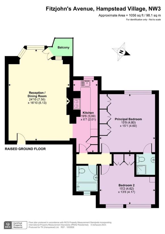 2 bedroom flat for sale - floorplan