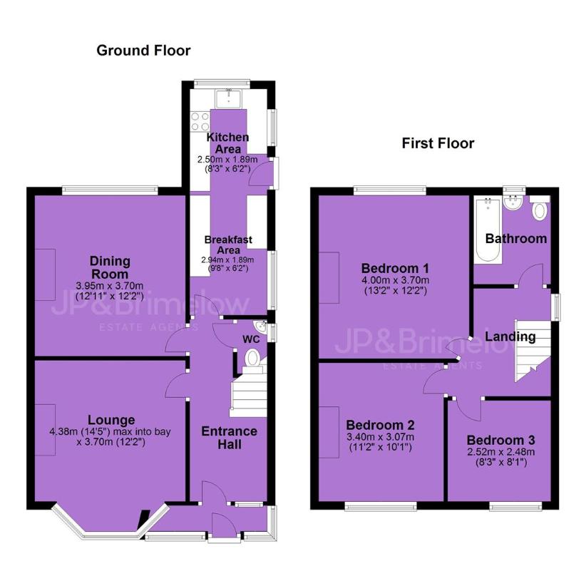 3 bedroom semi-detached house for sale - floorplan