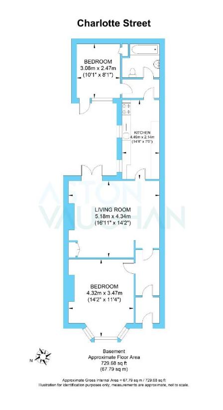 2 bedroom flat for sale - floorplan