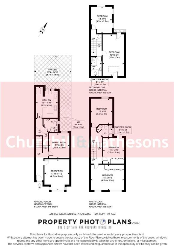 5 bedroom terraced house for sale - floorplan