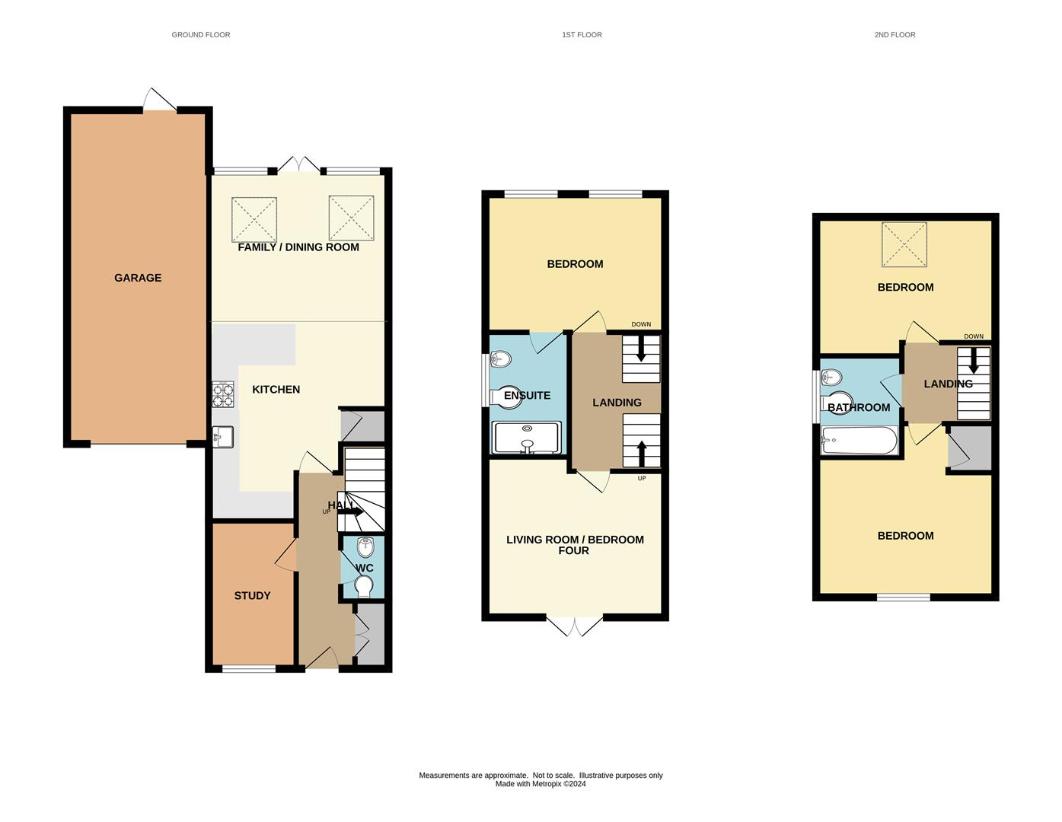 4 bedroom town house for sale - floorplan