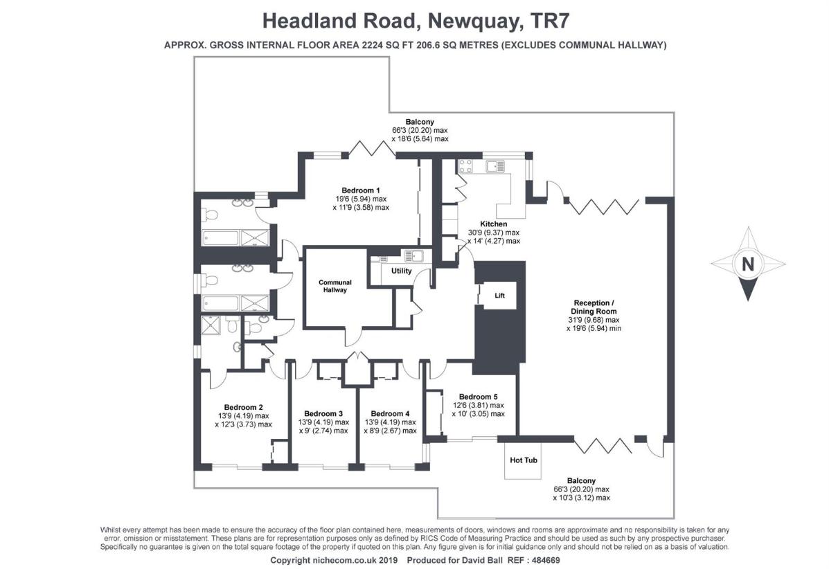 5 bedroom penthouse apartment for sale - floorplan