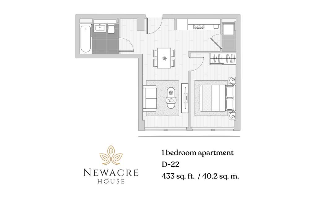 1 bedroom flat for sale - floorplan