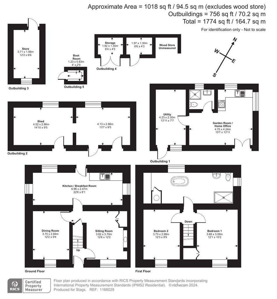 2 bedroom detached house for sale - floorplan