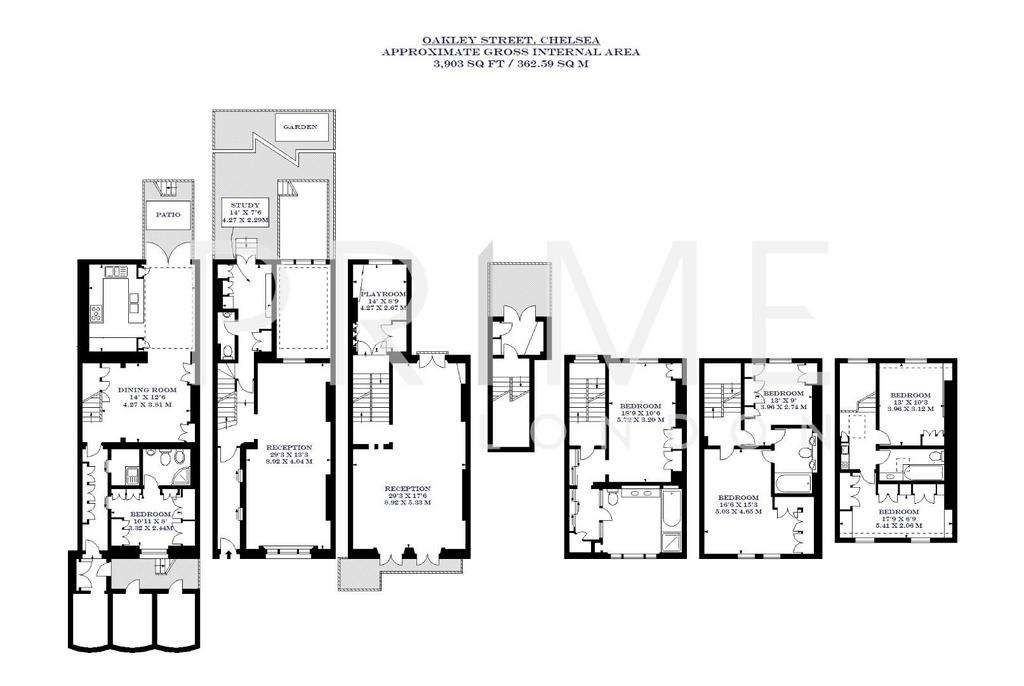 6 bedroom house to rent - floorplan