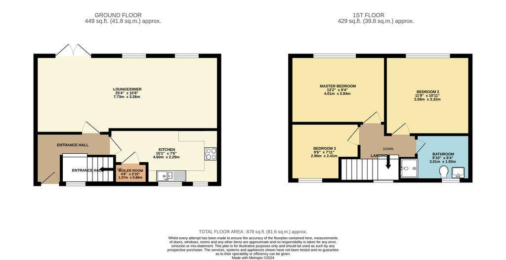 3 bedroom terraced house for sale - floorplan