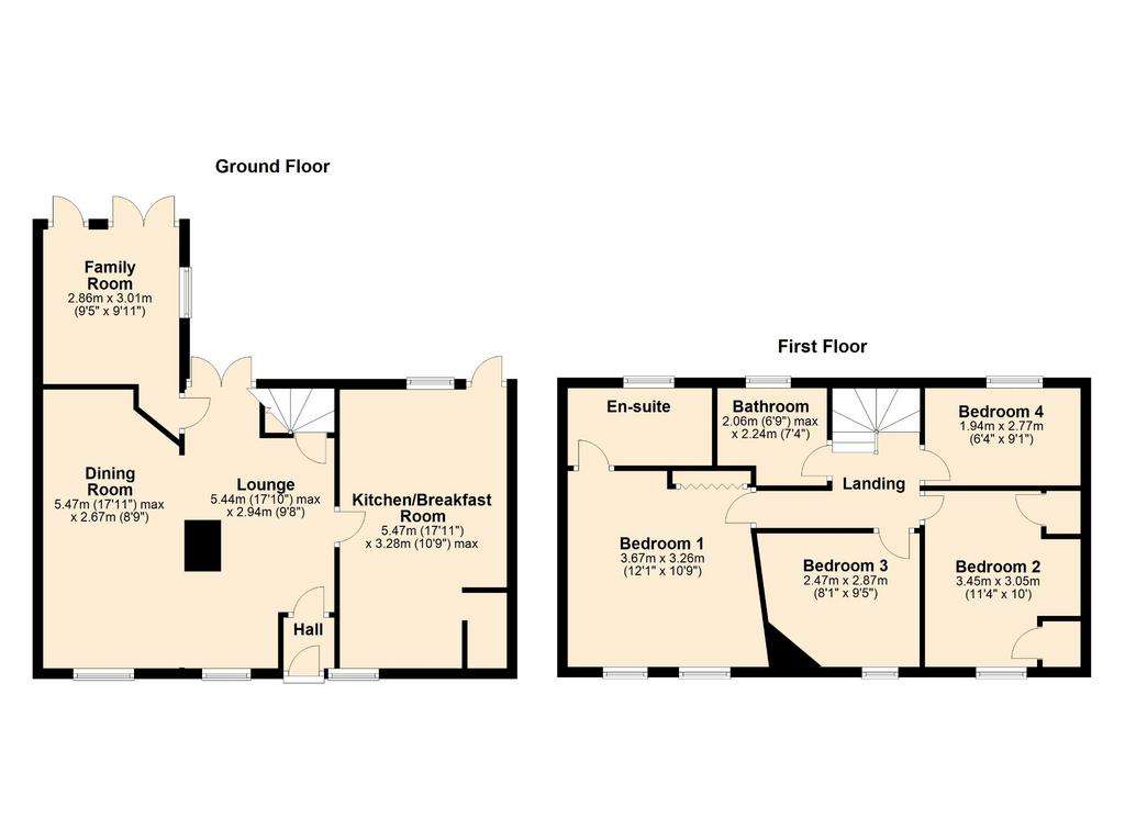 4 bedroom cottage for sale - floorplan