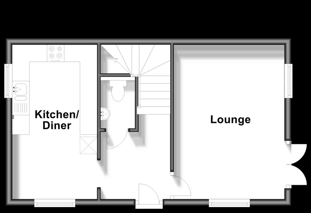 3 bedroom semi-detached house for sale - floorplan