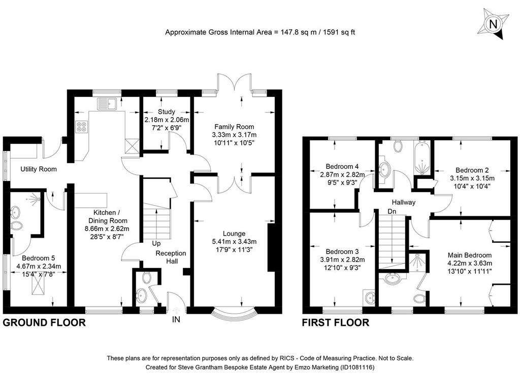 5 bedroom detached house for sale - floorplan