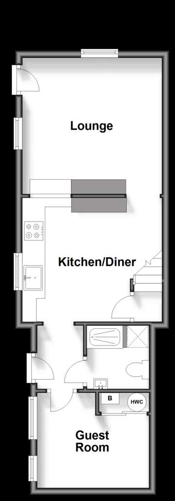 4 bedroom end of terrace house for sale - floorplan