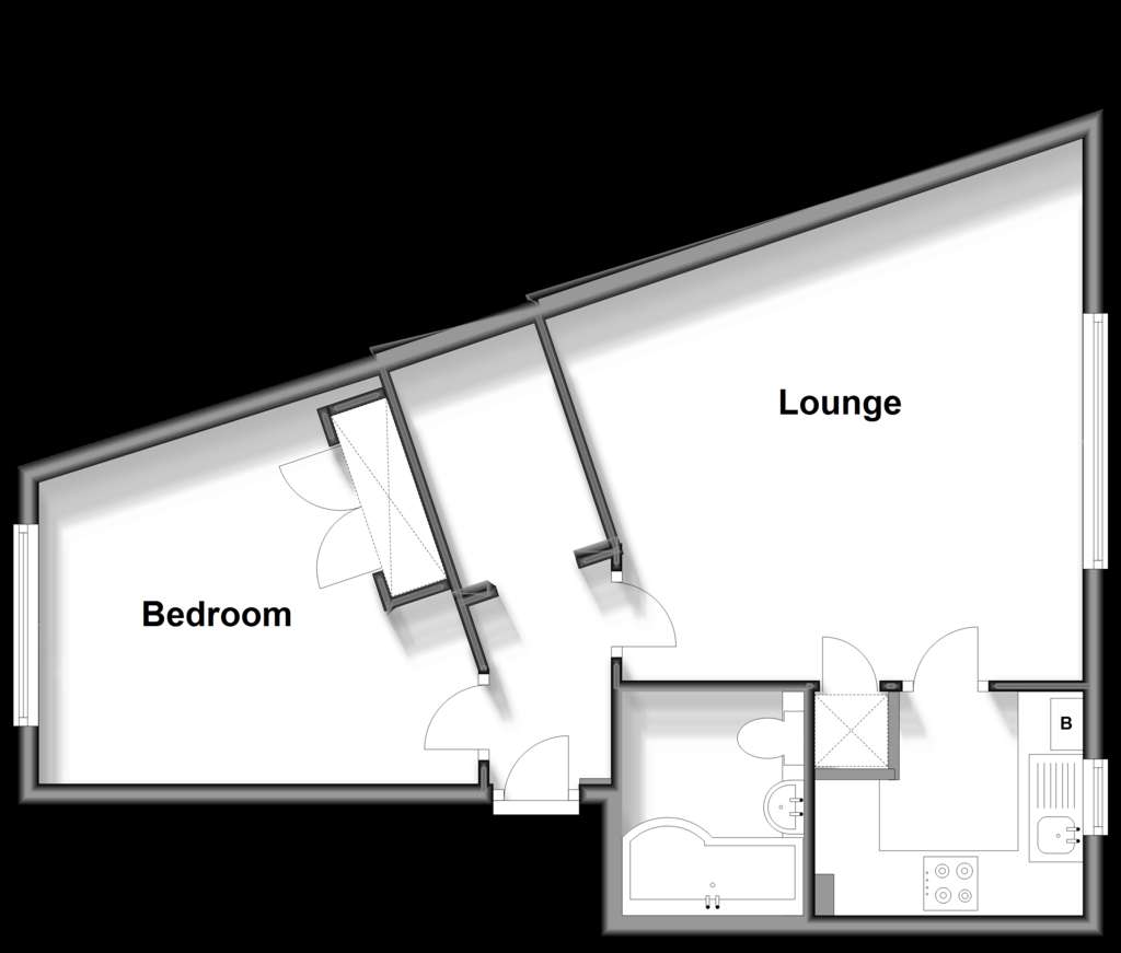 1 bedroom flat for sale - floorplan