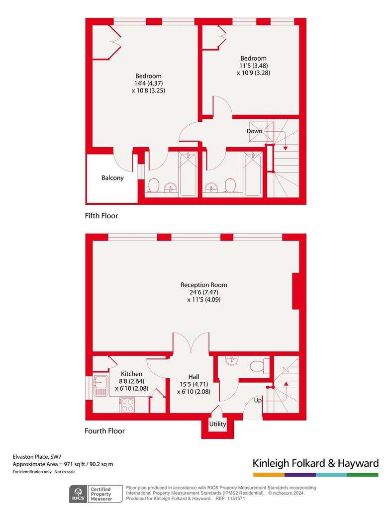 2 bedroom flat for sale - floorplan