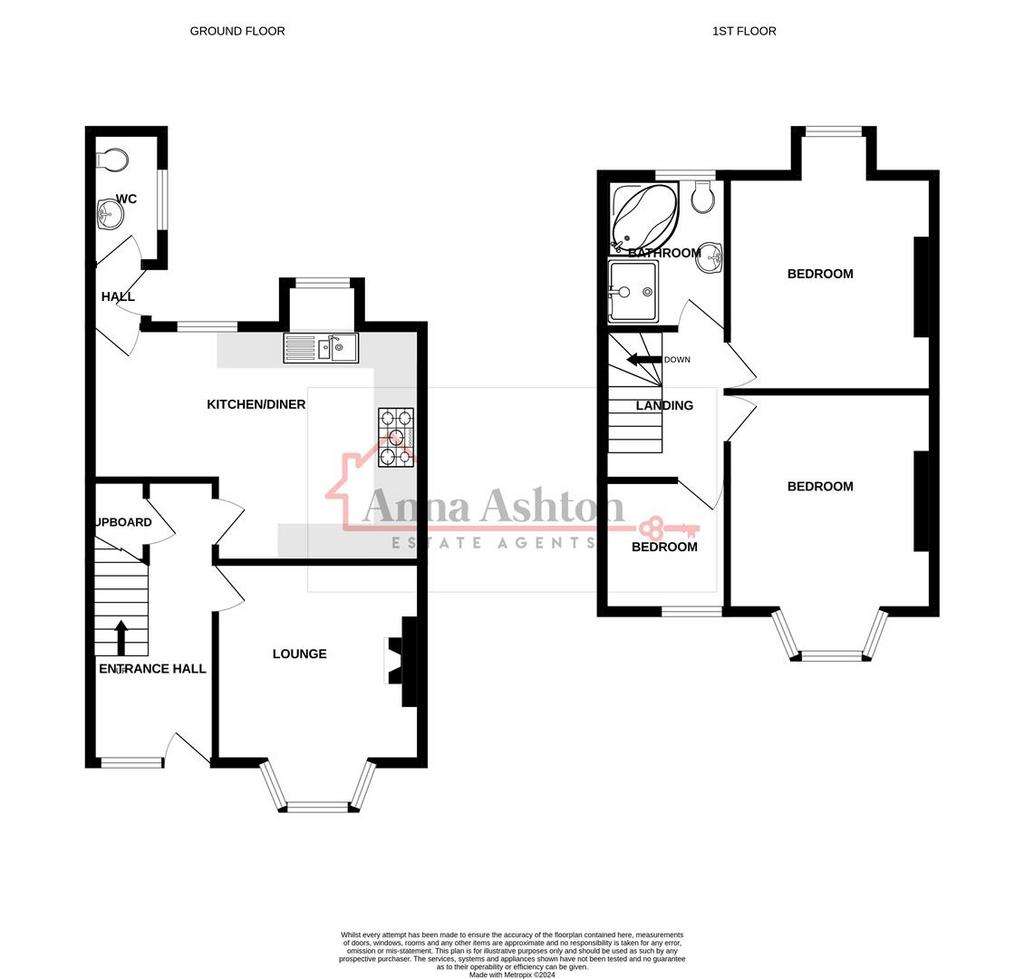 3 bedroom semi-detached house for sale - floorplan